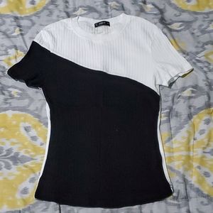 SHEIN two-tone top